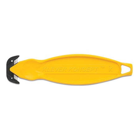 Klever Koncept Safety Cutter, 5.75" Handle, Yellow, 10PK KCJ-2Y